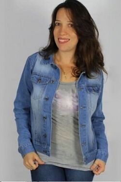 Jaqueta Jeans Feminina R Sete