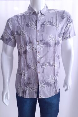 Camisa Masculina Rovitex Manga Curta Estampas - 19686