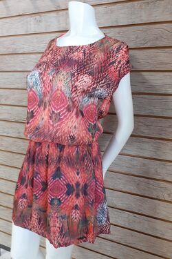 Vestido Feminino La Rossi Pink Preto Tam. PP