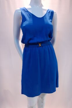 Vestido Fem Endless Cor Azul Tam. M