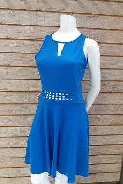 Vestido Fem Endless Cor Azul Tam. M