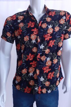 Camisa Masculina Six One Manga Curta Estampa