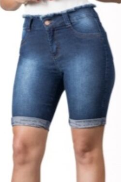 Shorts Jeans Ciclista Feminina Muito Mais