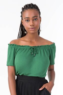 Blusa Feminina Ciganinha Verde Musgo