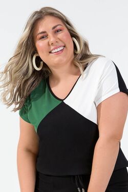 Blusa Feminina Plus Size Viscose