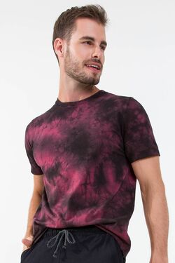 Camiseta Masculina de Algodão Cor Vinho