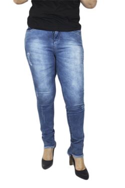 Calça Jeans Cigarrete do 38 ao 46 Muito Mais  - 44534