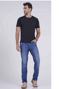 Calça Jeans Masculina Slim Fit 