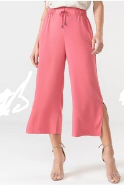 Calça Feminina Pantacourt Cor Musgo - 44869