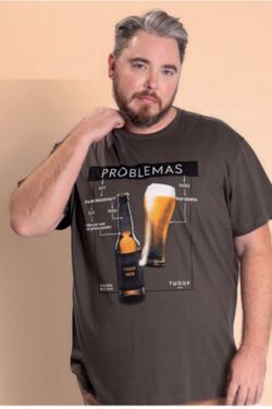 Camiseta Masculina Plus Problemas