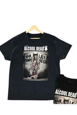 Camiseta Masculina Plus Dead Cor Preto - 44987