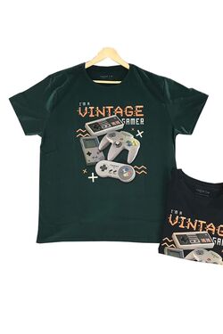 Camiseta Masculina Plus Vintage Cor Verde