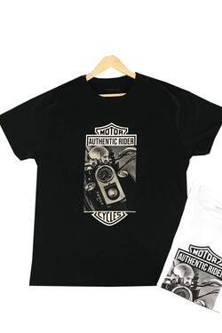 Camiseta Masculina Plus Harley Cor Preto