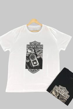 Camiseta Masculina Plus Harley Cor Branco