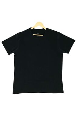 Camiseta Masculina Plus Slim Fit Cor Preto