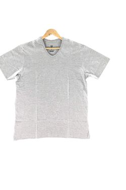 Camiseta Masculina Plus Slim Fit Gola V Cor Mescla