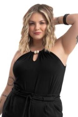 Blusa Feminina Plus Size de Alça