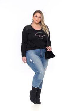 Blusa Feminina Plus Size Viscolycra