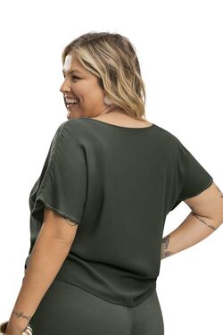 Blusa Feminina Plus Size Lisa Cor Preto - 45814