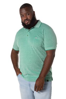 Camisa Polo Masculina Plus Size Turquesa - 45854