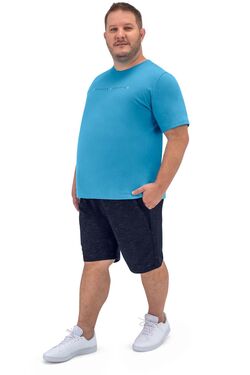 Bermuda Moletom Plus Size Masculina Cor Marinho 