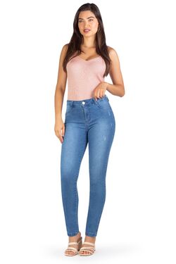 Calça Jeans Plus Size Skinny Destroyer Muito Mais