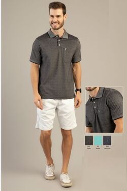 Camisa Polo Masculina 3D Head Play 