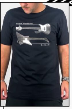 Camiseta Masculina Plus Size Guitar