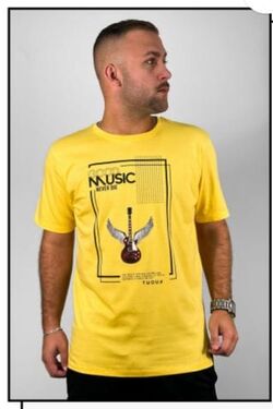 Camiseta Masculina Slim Music