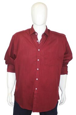 Camisa Masculina Tricoline Plus Size Caw