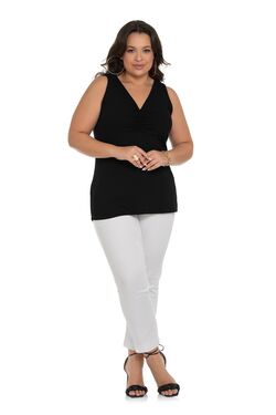 Blusa Feminina Regata Plus Size Secret - 46739