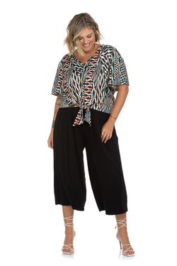 Calça Pantacourt Plus Size Secret 