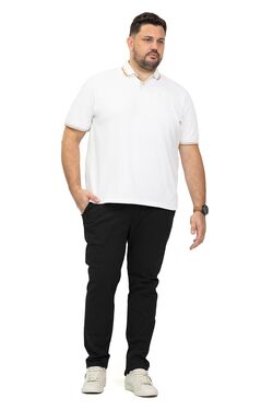 Calça de Sarja Plus Size Sport Fino Diametro 