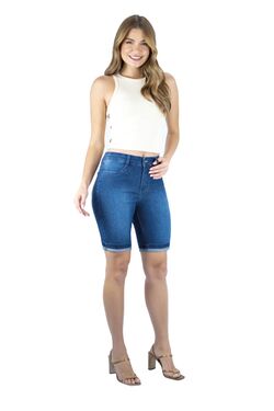 Shorts Jeans Ciclista Feminina Tamanhos 38 ao 60 Muito Mais