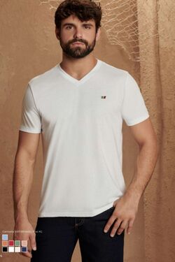 Camiseta Masculina Gola V La Rossi