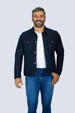 Jaqueta Jeans Masculina Com Elastano