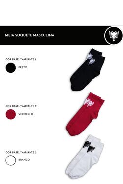 Meia Soquete Masculina Cavalera