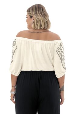 Blusa Feminina Plus Size Cropped - 47319