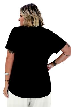 Blusa Feminina Plus Size Brilho - 47438