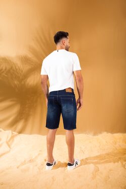 Bermuda Jeans Masculina Plus Size Skinny - 47940