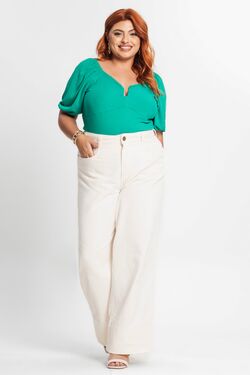 Blusa Feminina Plus Size Canelada