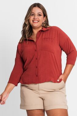 Blusa Camisa Feminina Plus Size