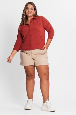 Blusa Camisa Feminina Plus Size - 47962