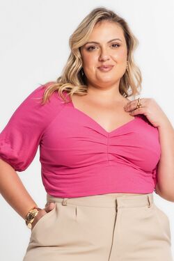 Blusa Feminina Plus Size Cropped Secret