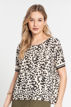 Blusa Feminina Branca e Preta Infinita Cor - 48107