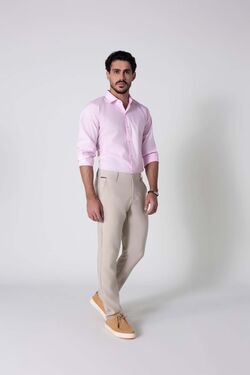 Camisa Masc Ml Slim Fit Six One