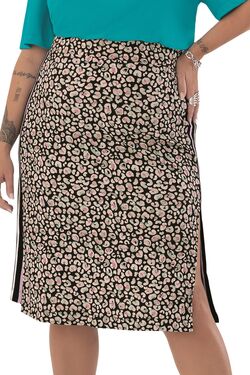 Saia Midi Plus Size Canelada Secret  - 48168