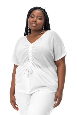 Blusa Feminina Plus Size Malha Screen Shiny Secret - 48255