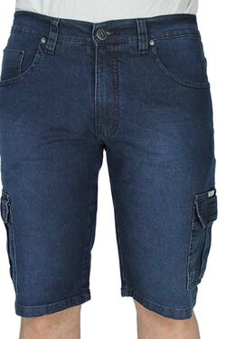 Bermuda Cargo Jeans Masculina Plus Size R Sete