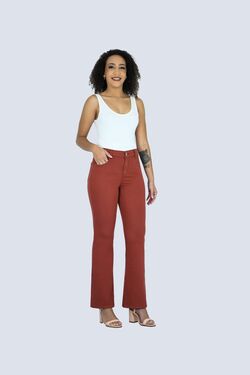 Calça de Sarja Feminina Petit Flare Preto 448 - 50949